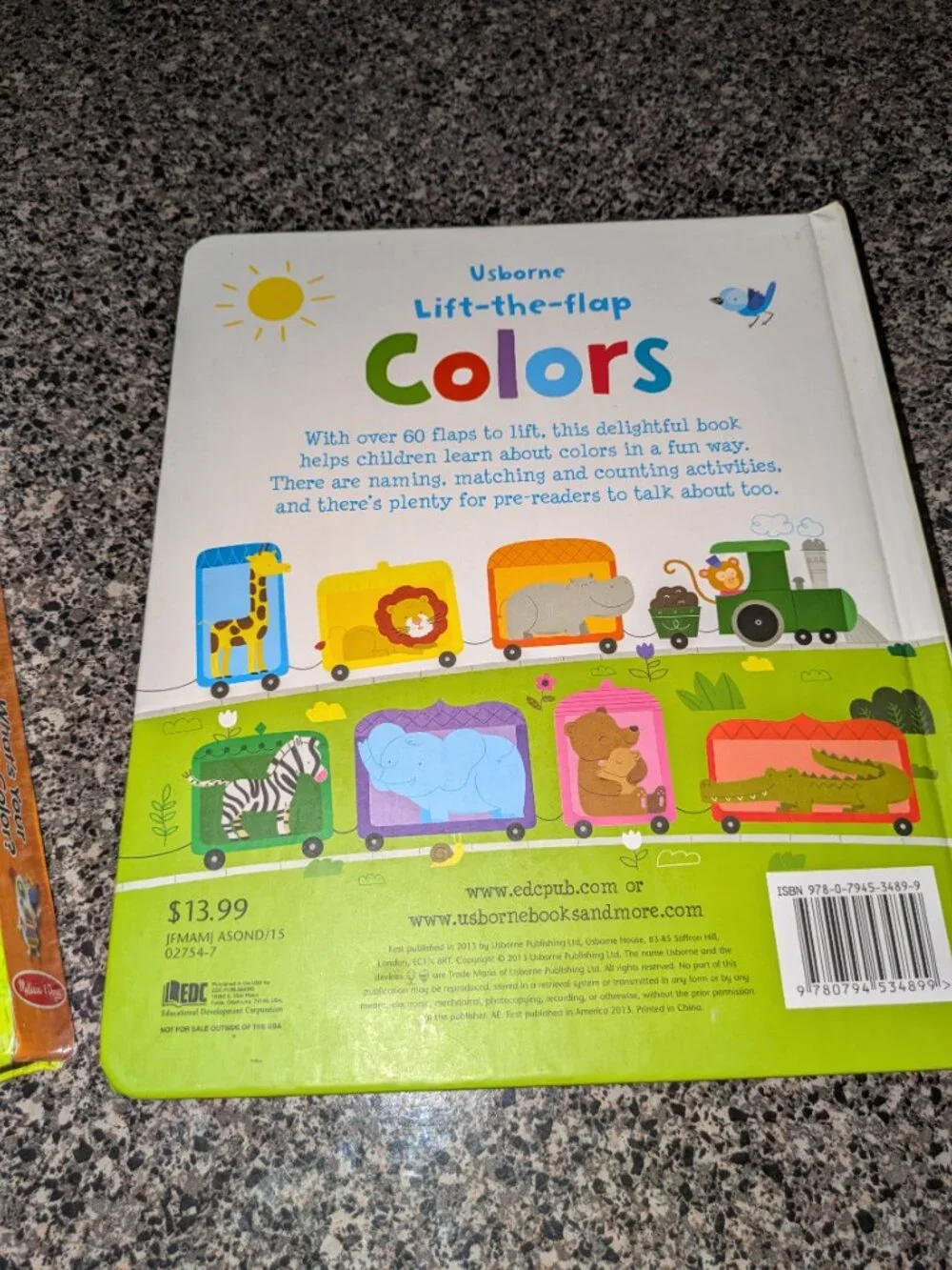 Two Preschool Colors Books Usborne & Poke-A-Dot